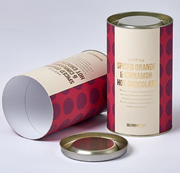 kartonska kutija sa metalnim poklopcem